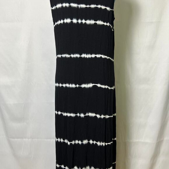 Style & Co Women's Black and White Tie Dye Maxi Dress - Picture 3 of 6